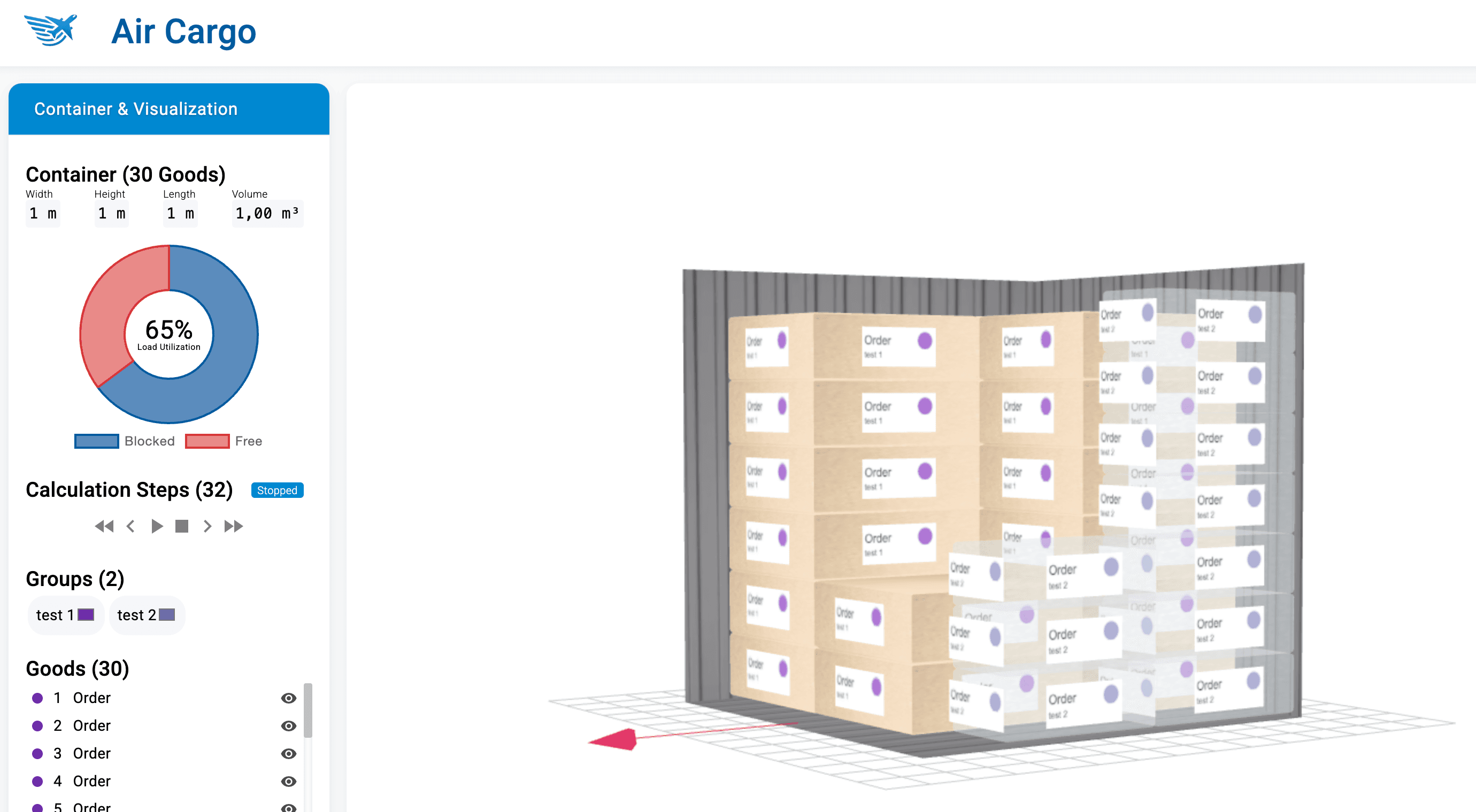 Air Cargo Optimization Tool
